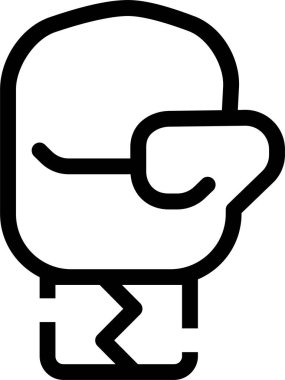 Çizgi film boks eldiveninin çizimi 