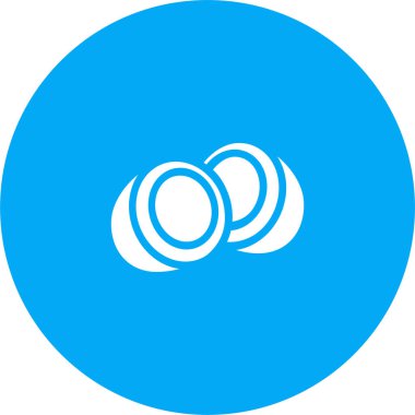 Tek halka simgesinin vektör illüstrasyonu