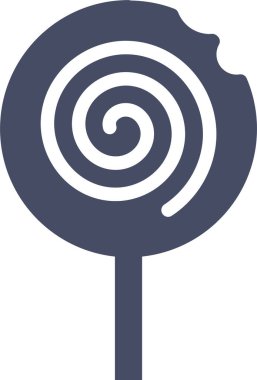 Lolipop. Web simgesi basit illüstrasyon 
