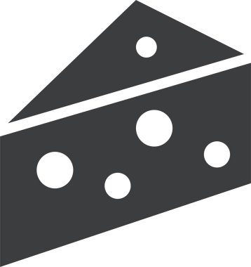 Peynir simgesi vektör illüstrasyonu