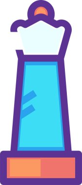 Kraliçe satranç taşı simgesinin vektör illüstrasyonu