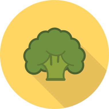 Brokoli. Web simgesi basit illüstrasyon