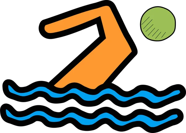 Icono Piscina Ilustración Vectorial — Vector de stock