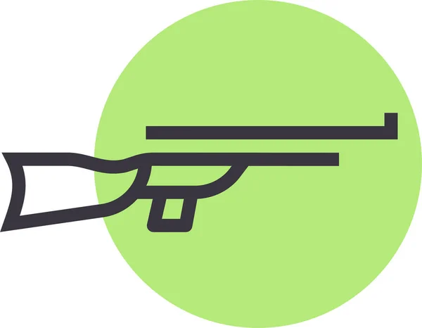 Wektor Ilustracja Ikony Pistoletu — Wektor stockowy