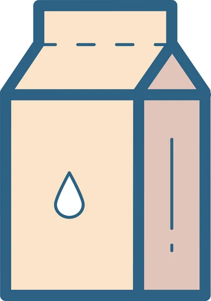 Простой Дизайн Иконки Молока — стоковый вектор