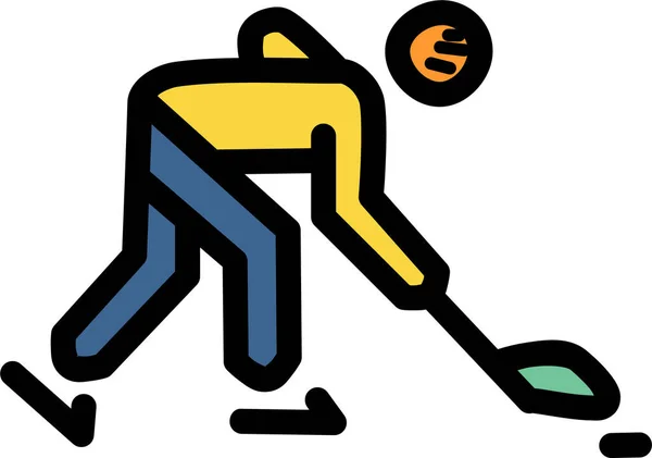 Икона Хоккейной Паутины Простая Векторная Иллюстрация — стоковый вектор