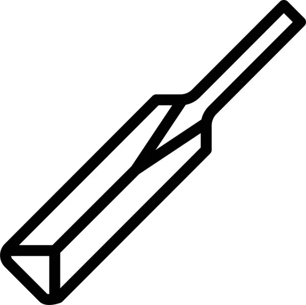 Icône Web Cricket Illustration Simple — Image vectorielle