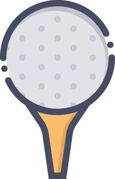 Icona Web Golf Semplice Illustrazione — Vettoriale Stock