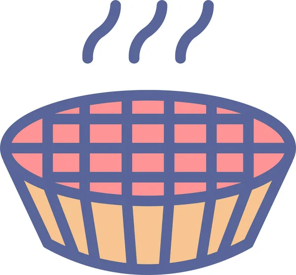 Nourriture Icône Web Illustration Simple — Image vectorielle