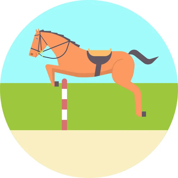 Horse Web Icon Simple Illustration — Stock Vector