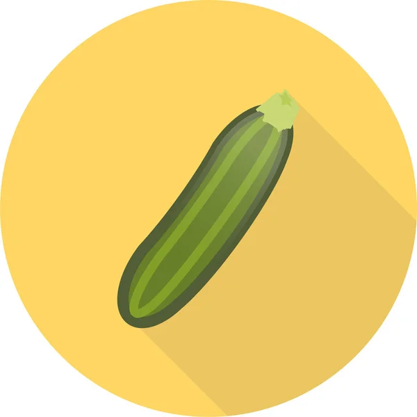 Zucchini Web Icon Simple Vector Illustration — Stock Vector