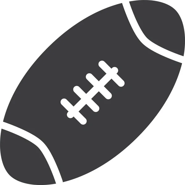 Rugby Ball Einfache Illustration — Stockvektor