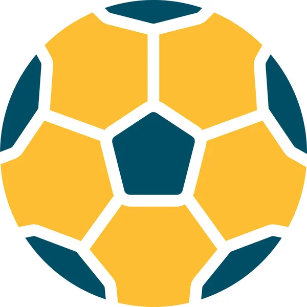 Иконка Футбольного Мяча Векторная Иллюстрация — стоковый вектор