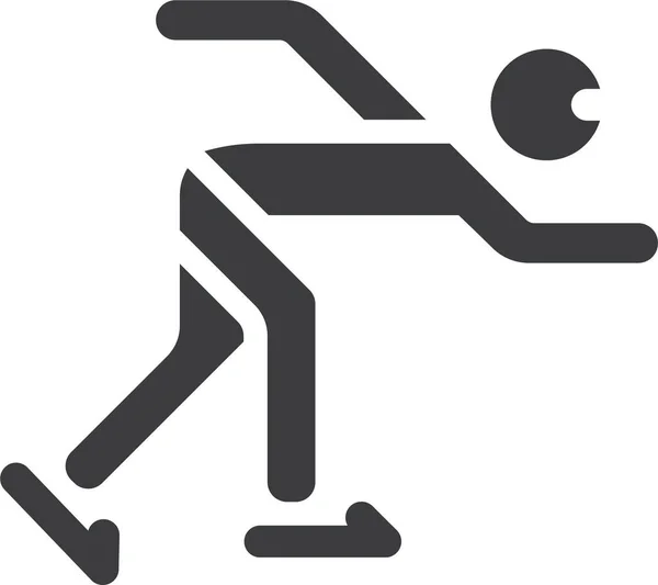 Skating Web Icon Simple Illustration — Stock Vector