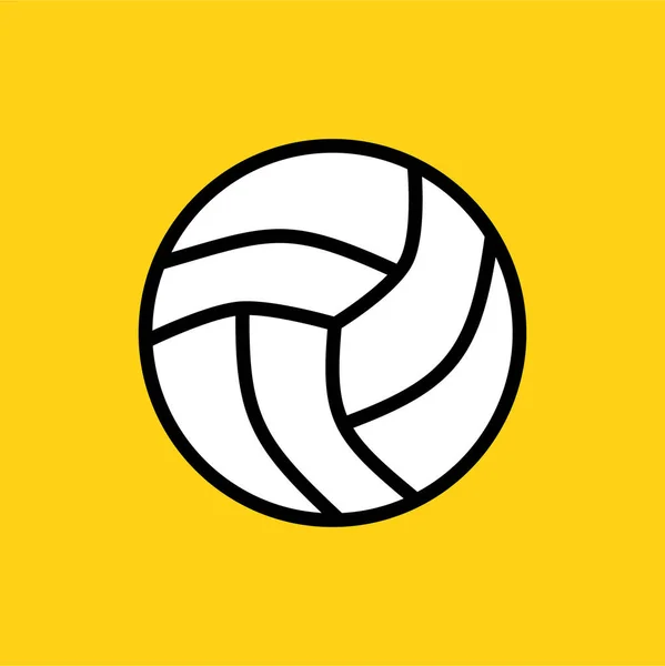 Volleyball Web Symbol Einfache Illustration — Stockvektor