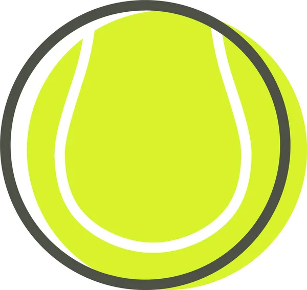 Иконка Теннисного Мяча Простая Векторная Иллюстрация — стоковый вектор