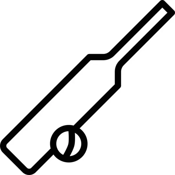 Ikona Krykieta Web Prosta Ilustracja — Wektor stockowy