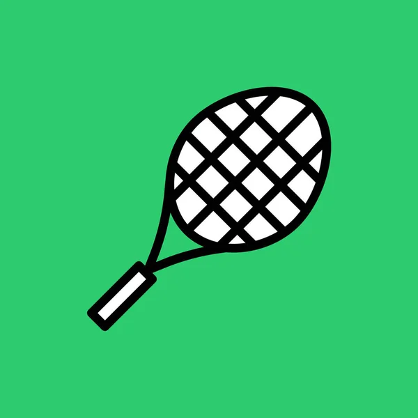 Raqueta Tenis Icono Web Ilustración Vector Simple — Archivo Imágenes Vectoriales