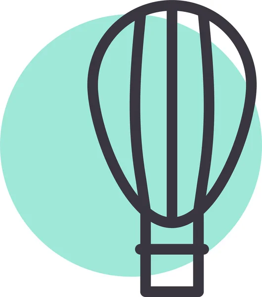 Hőlégballon Egyszerű Tervezés — Stock Vector