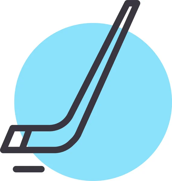 Хокей Веб Іконка Проста Векторна Ілюстрація — стоковий вектор