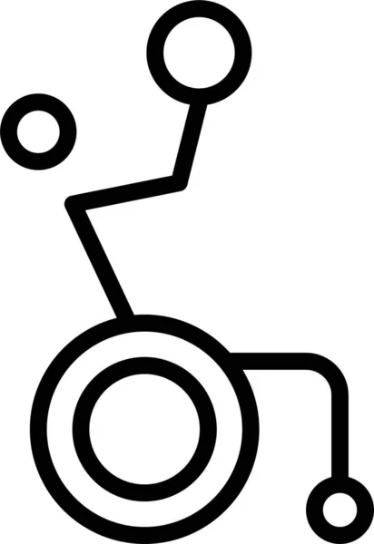 Bicicleta Icono Web Ilustración Simple — Archivo Imágenes Vectoriales
