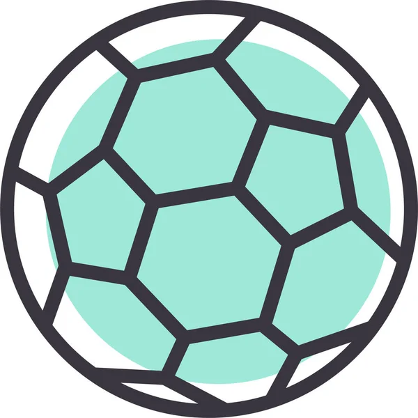 Balle Handball Illustration Vectorielle — Image vectorielle