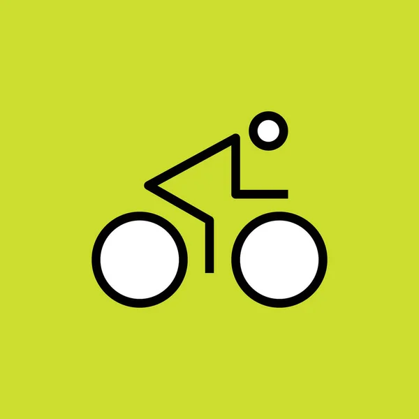 Icono Bicicleta Ilustración Simple Del Icono Del Vector Bicicleta Para — Vector de stock