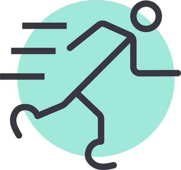 Paralympics Web Symbol Einfache Illustration — Stockvektor