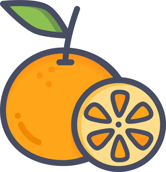 Limón Icono Web Ilustración Simple — Vector de stock