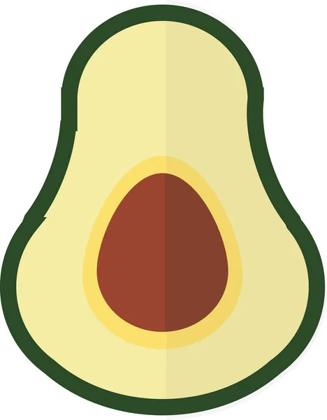 Avacado Web Icon Simple Illustration — Stock Vector