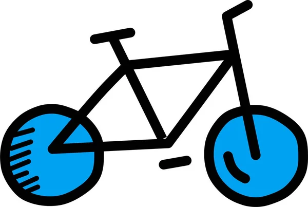 Bisiklet Ikonu Web Için Bisiklet Vektör Simgesinin Basit Illüstrasyonu — Stok Vektör