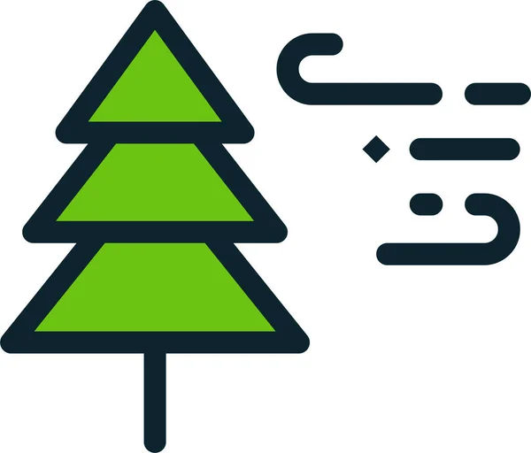 Árbol Navidad Diseño Simple — Vector de stock