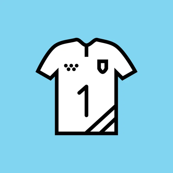 Camiseta Fútbol Icono Web Diseño Simple — Archivo Imágenes Vectoriales