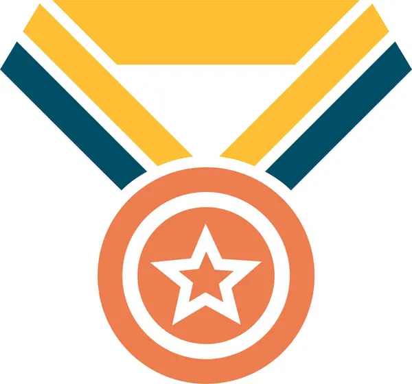 Medal Web Icon Simple Illustration — Stock Vector