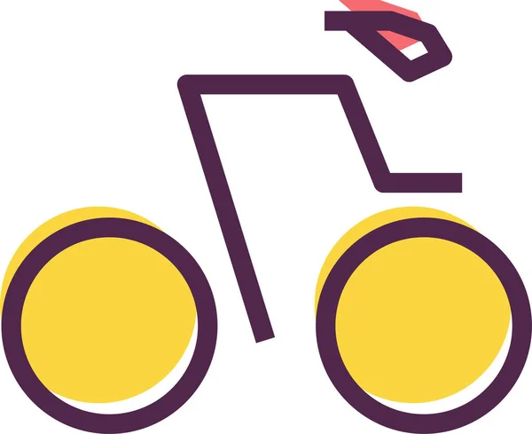 Icono Bicicleta Ilustración Simple Del Icono Del Vector Bicicleta Para — Vector de stock