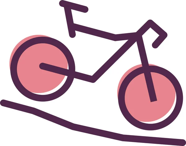 Icône Vélo Illustration Simple Icône Vectorielle Vélo Pour Web — Image vectorielle