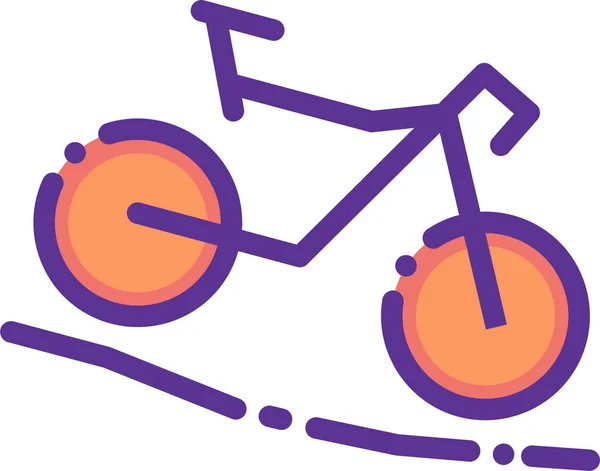 Icono Bicicleta Ilustración Simple Del Icono Del Vector Bicicleta Para — Vector de stock