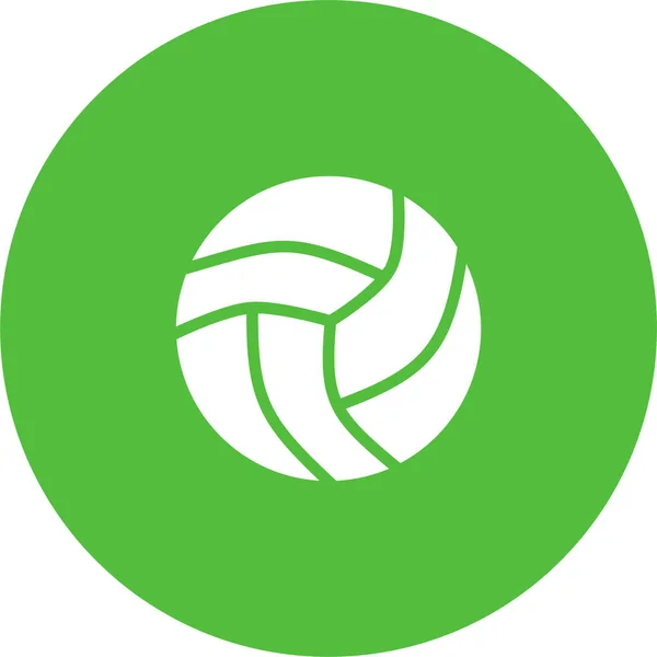Voleibol Ícone Web Ilustração Simples —  Vetores de Stock