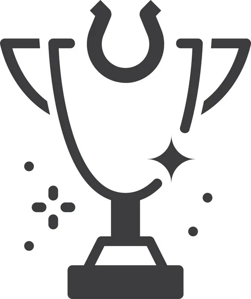 Trofeo Icono Web Ilustración Simple — Vector de stock