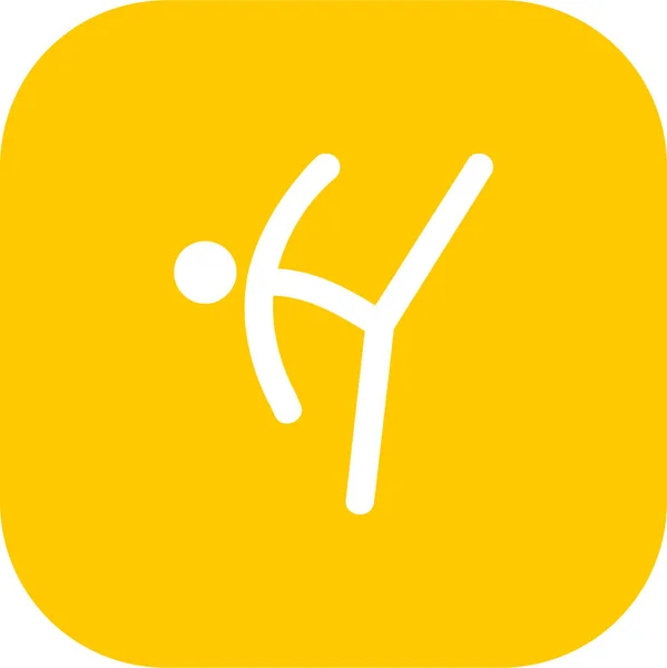 Taekwondo Webová Ikona Jednoduchá Ilustrace — Stockový vektor