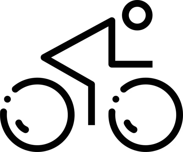 Icono Bicicleta Ilustración Simple Del Icono Del Vector Bicicleta Para — Vector de stock