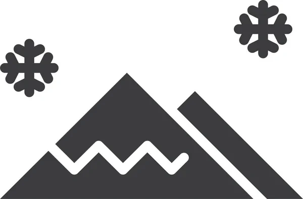 Berge Web Symbol Einfache Illustration — Stockvektor