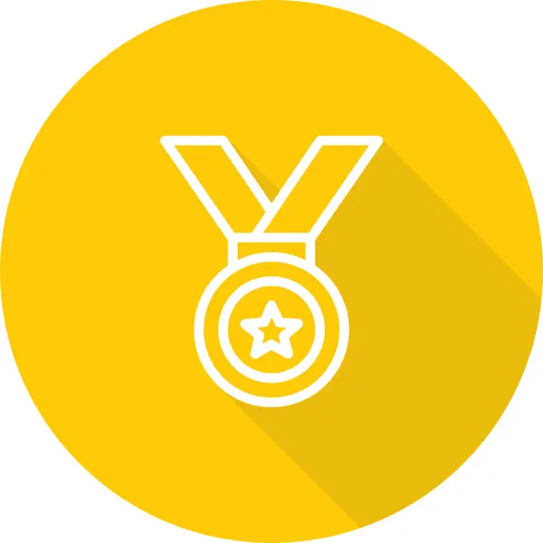 Medalha Ícone Web Ilustração Simples —  Vetores de Stock