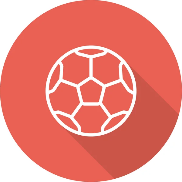 Ikona Fotbalového Míče Vektorová Ilustrace — Stockový vektor