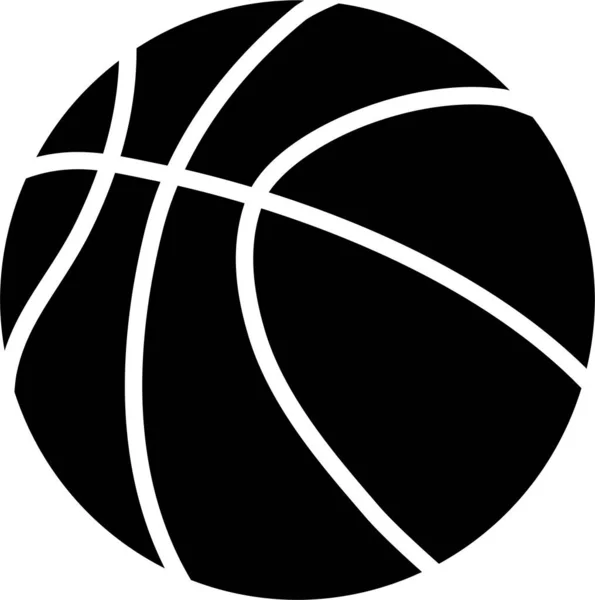 Baloncesto Icono Web Ilustración Simple — Vector de stock