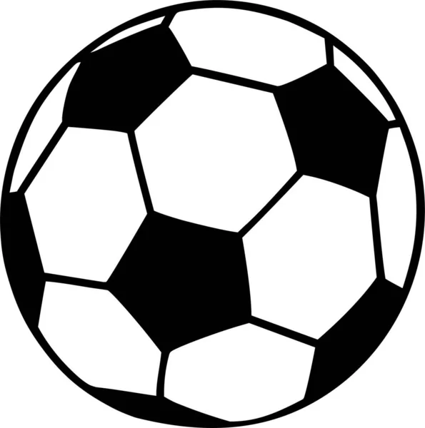 futbol topu simgesi, vektör illüstrasyonu 
