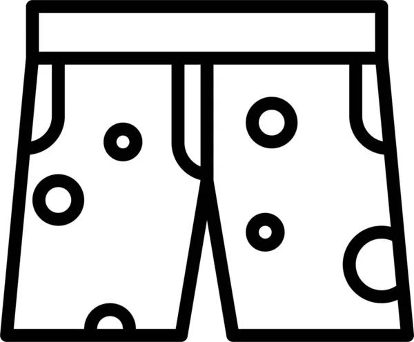 Shorts Web Icon Design Semplice — Vettoriale Stock