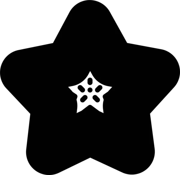 Estrela Ícone Web Ilustração Simples — Vetor de Stock