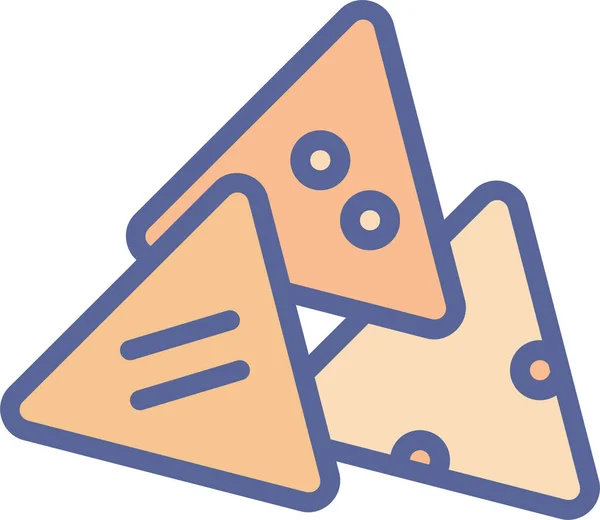 Pizzu Webová Ikona Jednoduchá Ilustrace — Stockový vektor