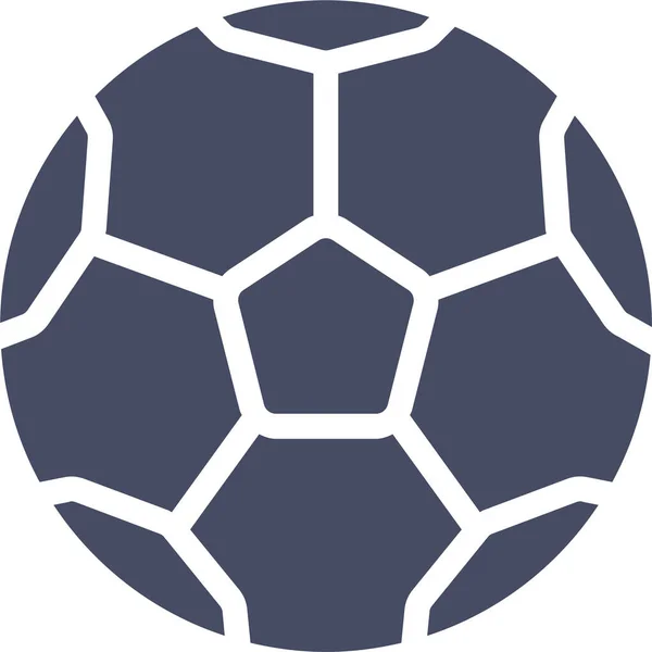 Ikona Fotbalového Míče Vektorová Ilustrace — Stockový vektor